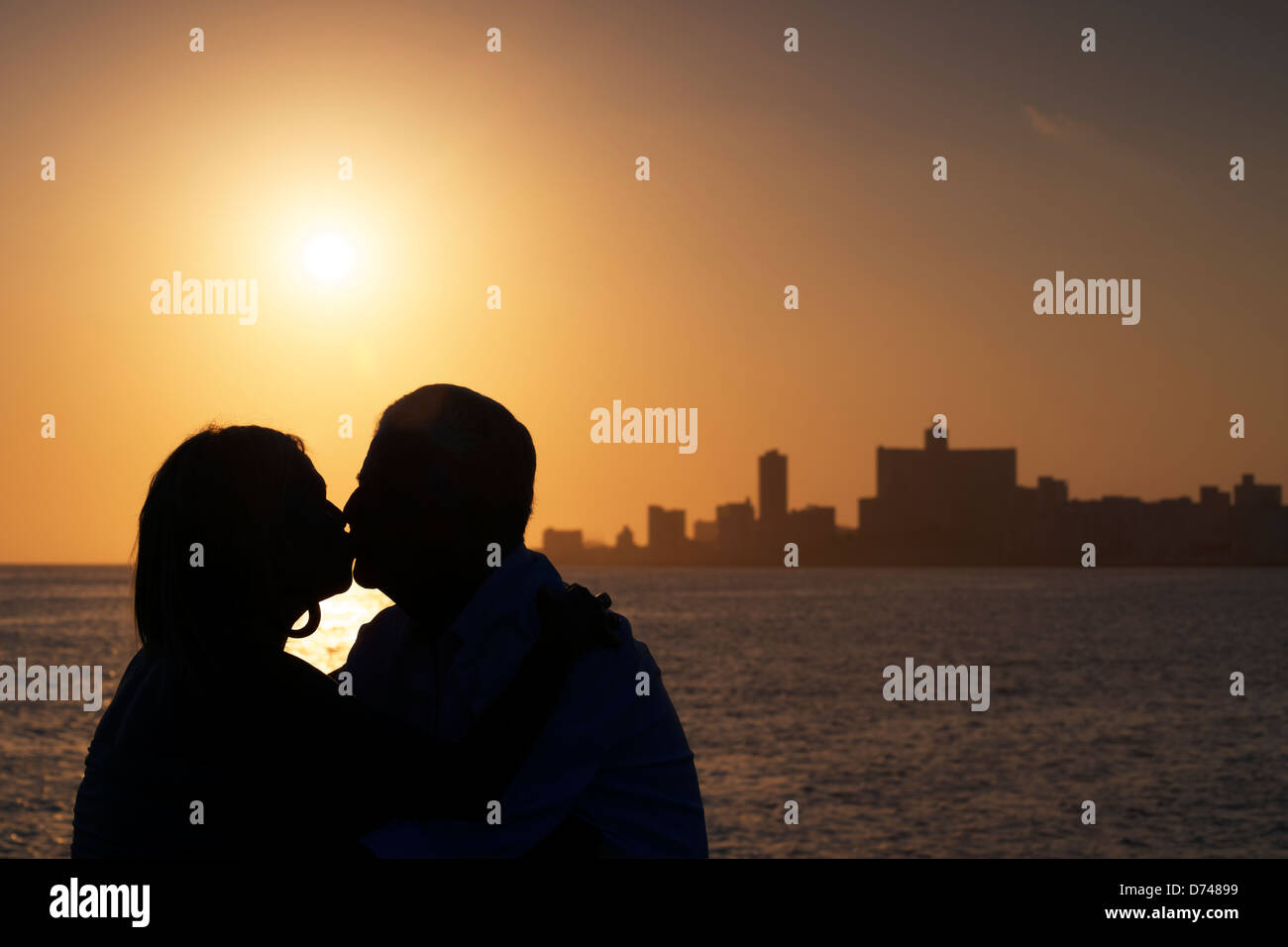 Old senior elderly couple silhouette hi-res stock photography and ...