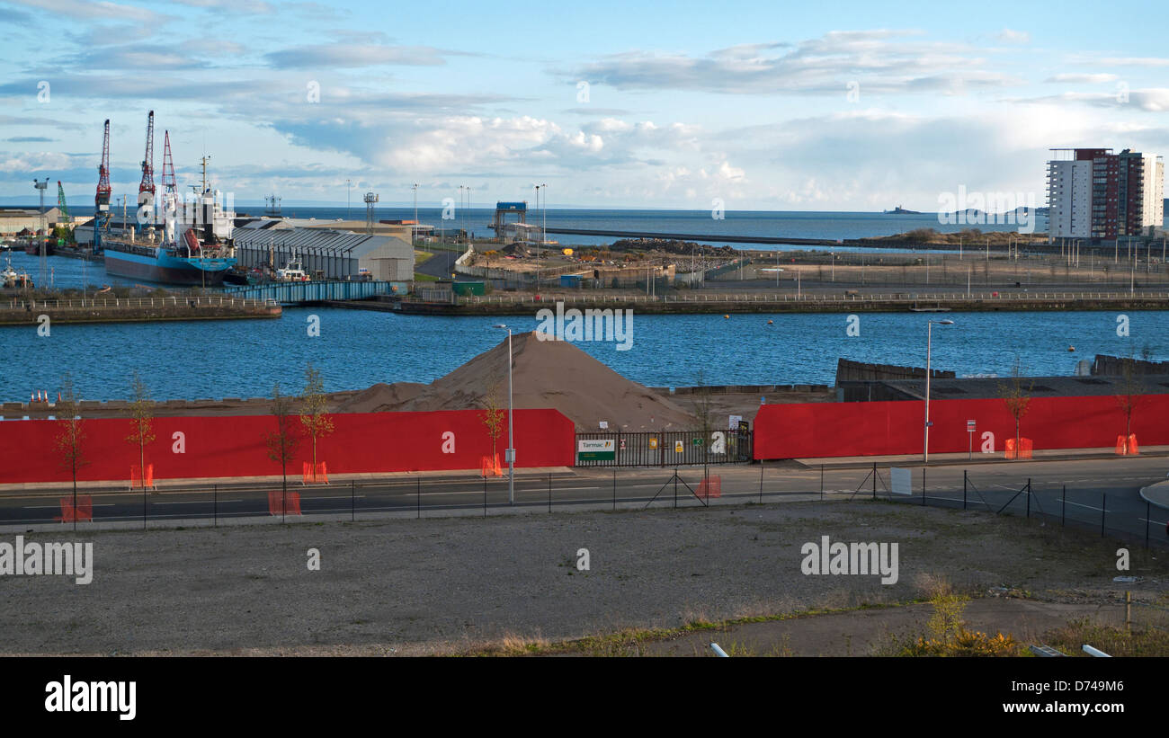 A view of Swansea SA1 Development Docks area Wales UK  KATHY DEWITT Stock Photo