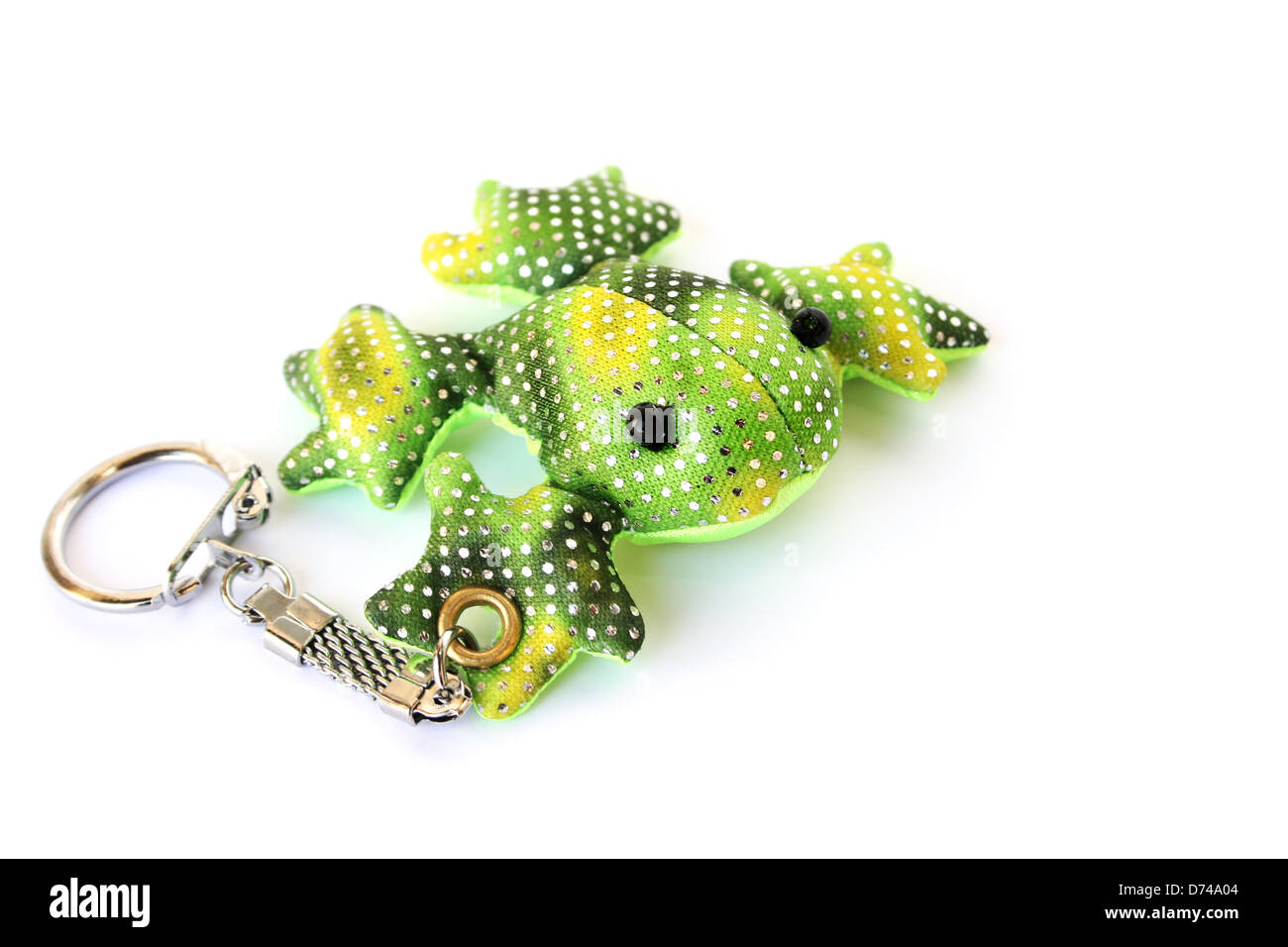Green frog key holder isolated on white background Stock Photo Alamy