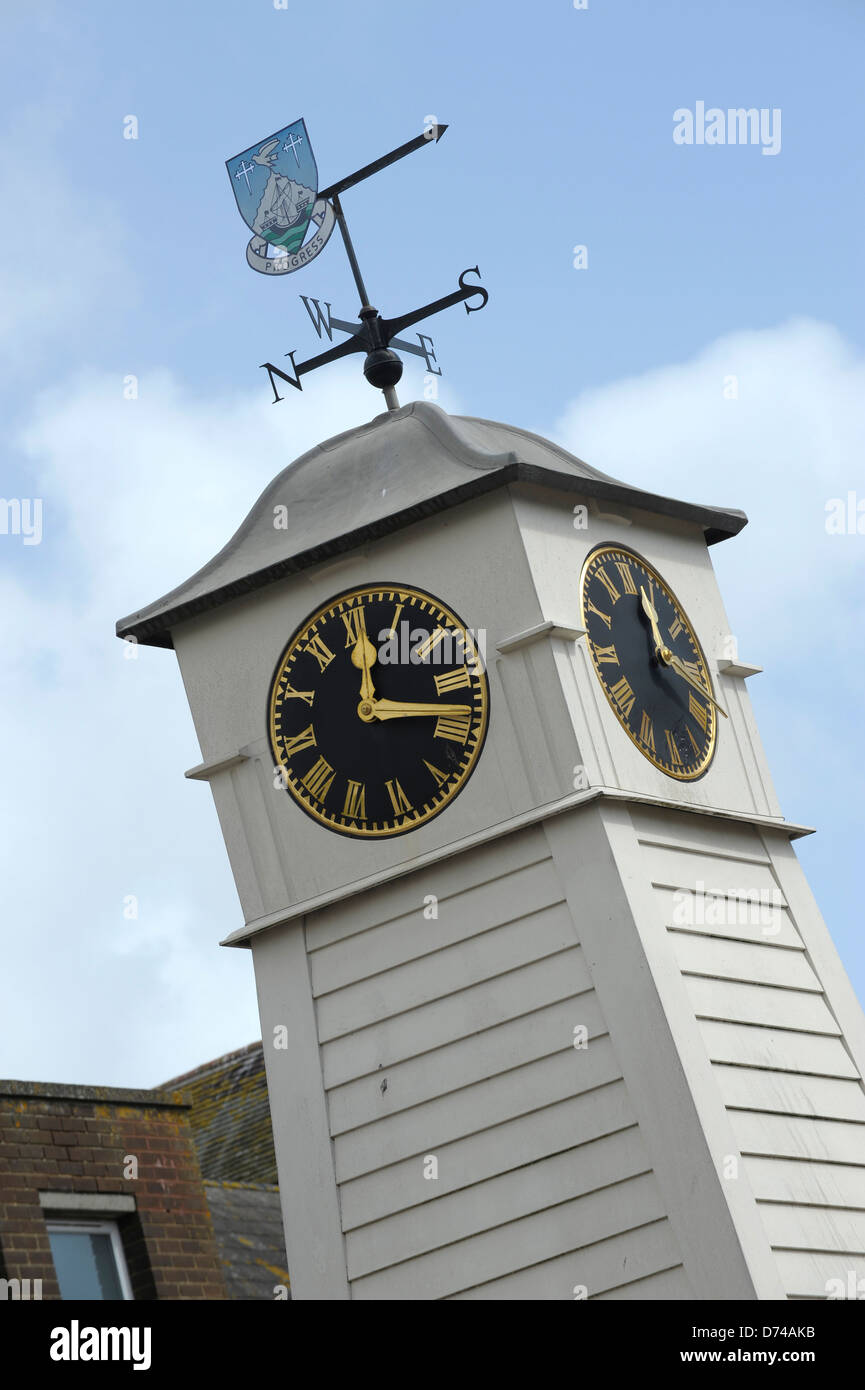 Town centre clock tower, Littlehampton, West Sussex Stock Photo