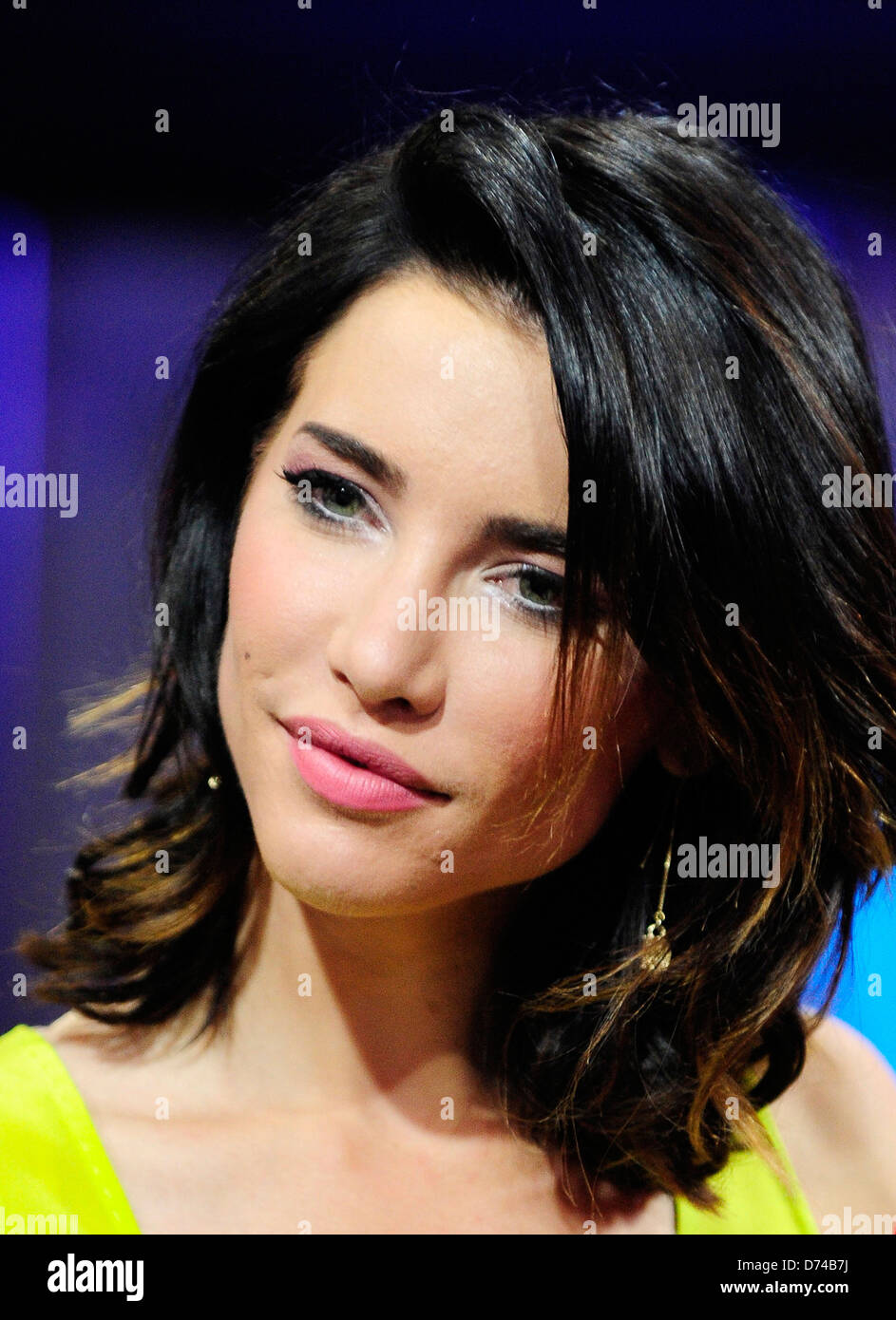 Jacqueline MacInnes Wood appears on Much Music's 'New.Music.Live' to  promote her upcoming film 'Final Destination 5' Toronto Stock Photo - Alamy