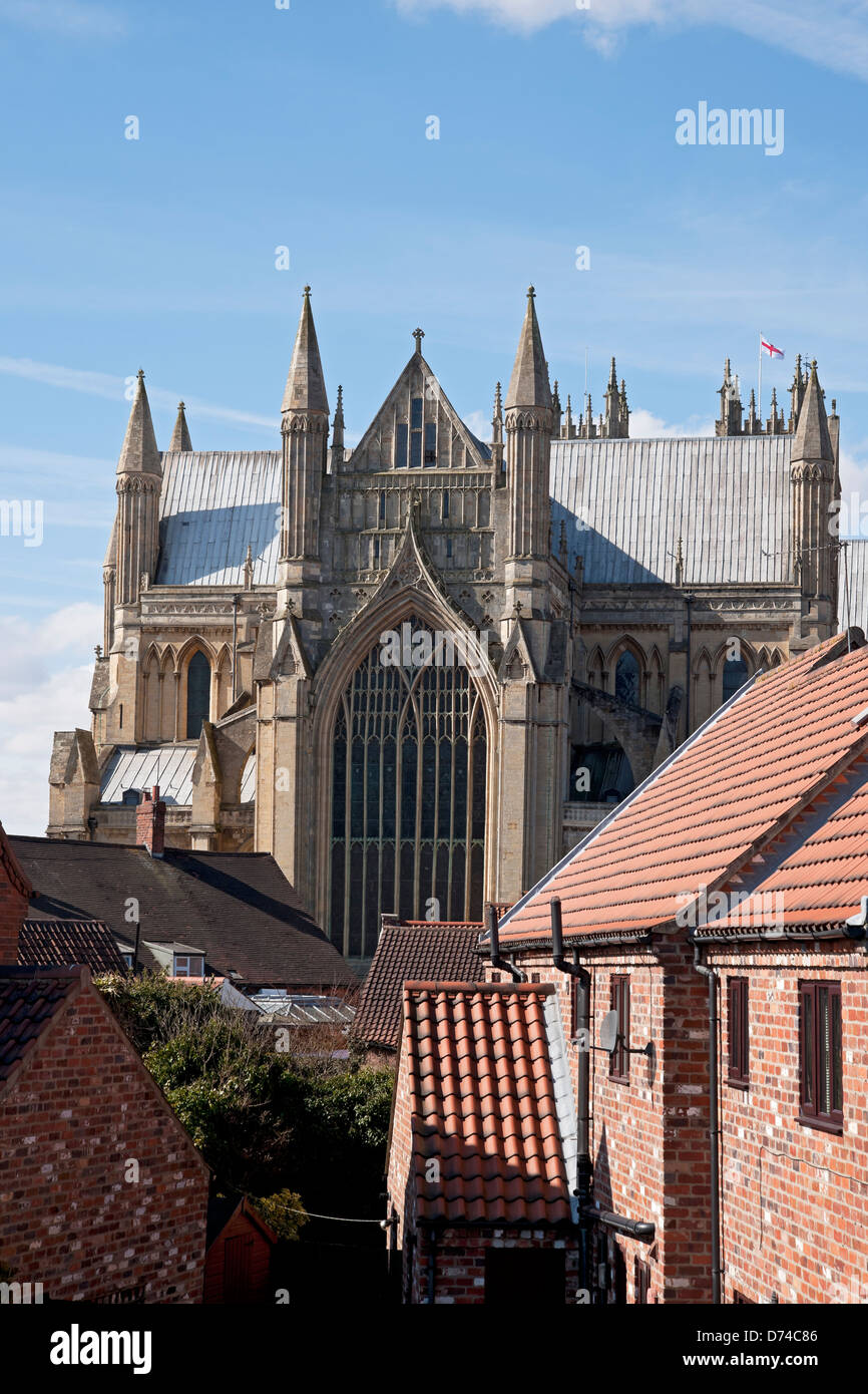 East Front of Beverley Minster East Yorkshire England UK United Kingdom GB Great Britain Stock Photo