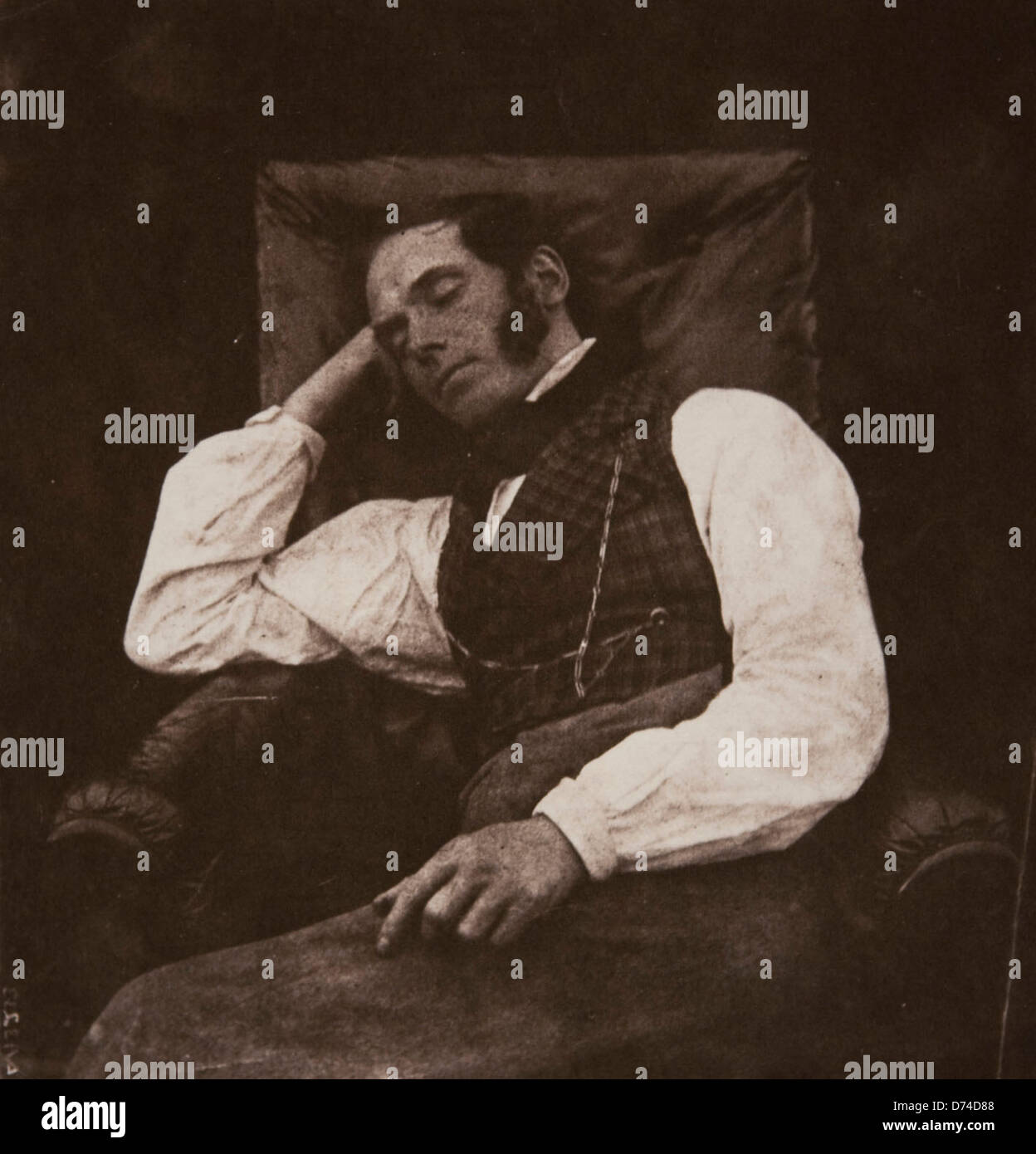 Nicolaas Henneman Asleep, Lacock or Reading, England Stock Photo