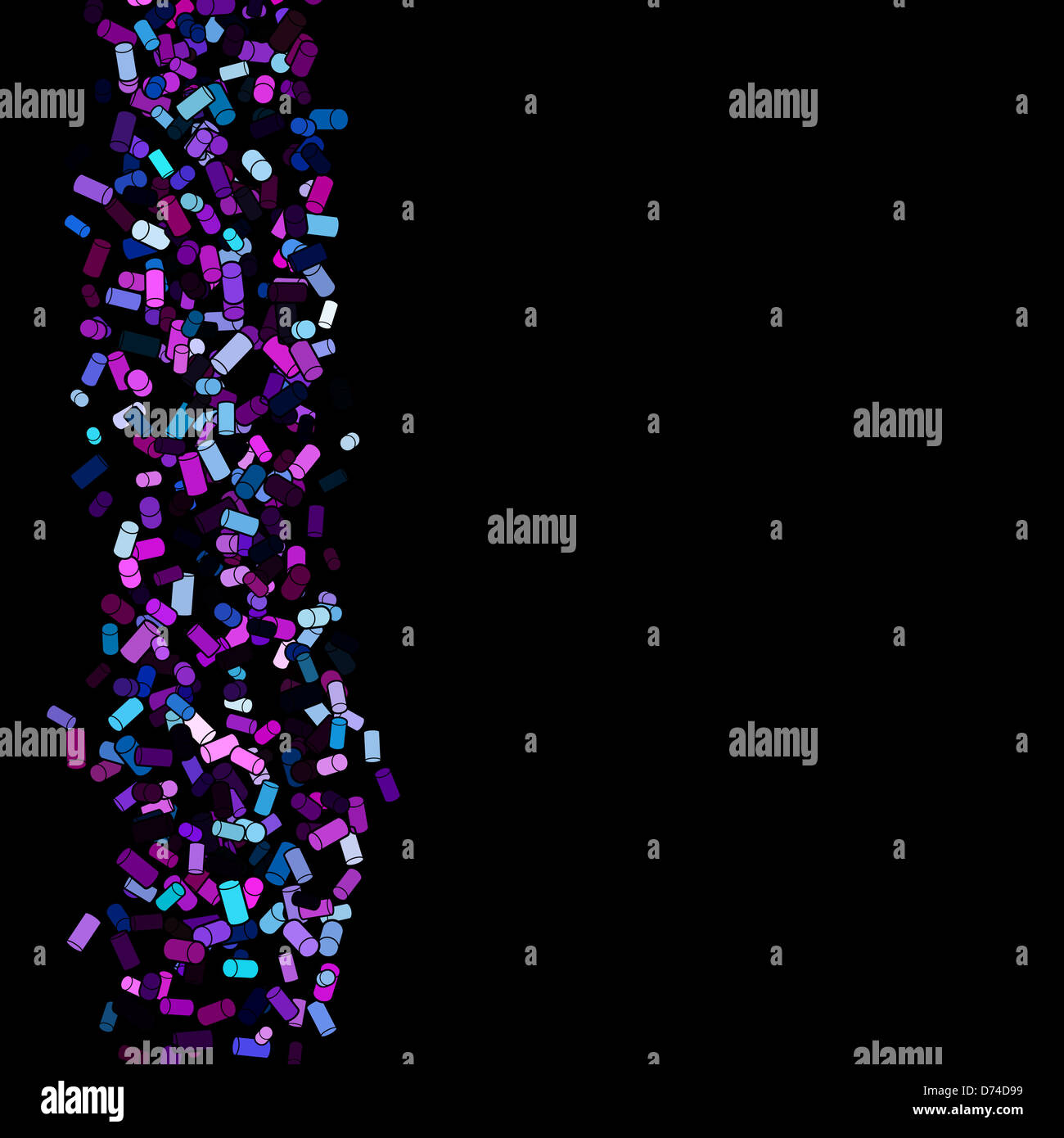 Abstract 3D techno background Stock Photo