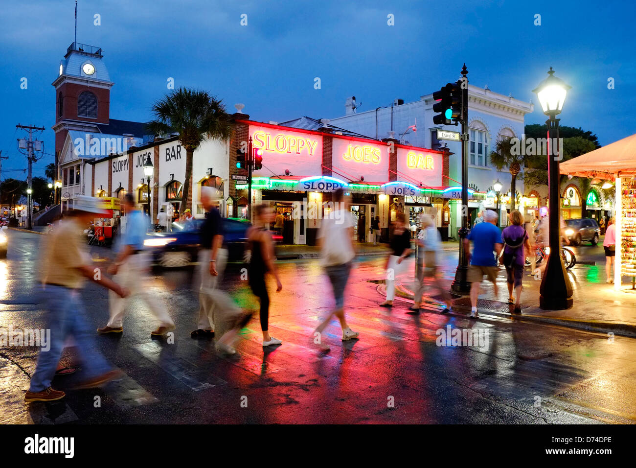 Sloppy Joe's Bar, Duval Street, Key West, Florida, USA Stock Photo
