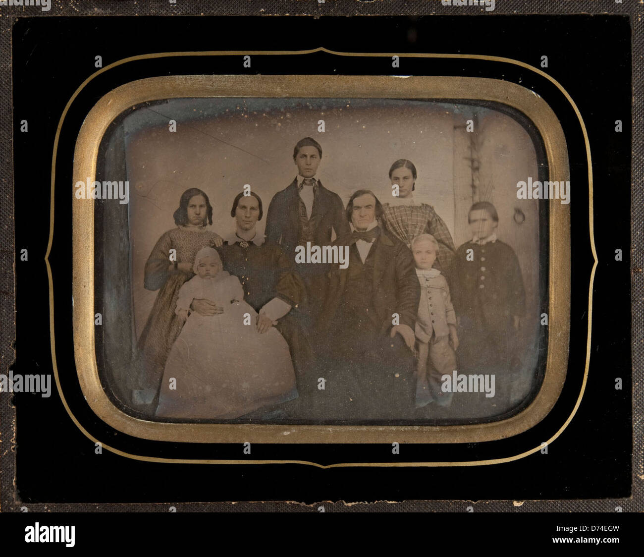 Portrait of Group of Eight Stock Photo Alamy