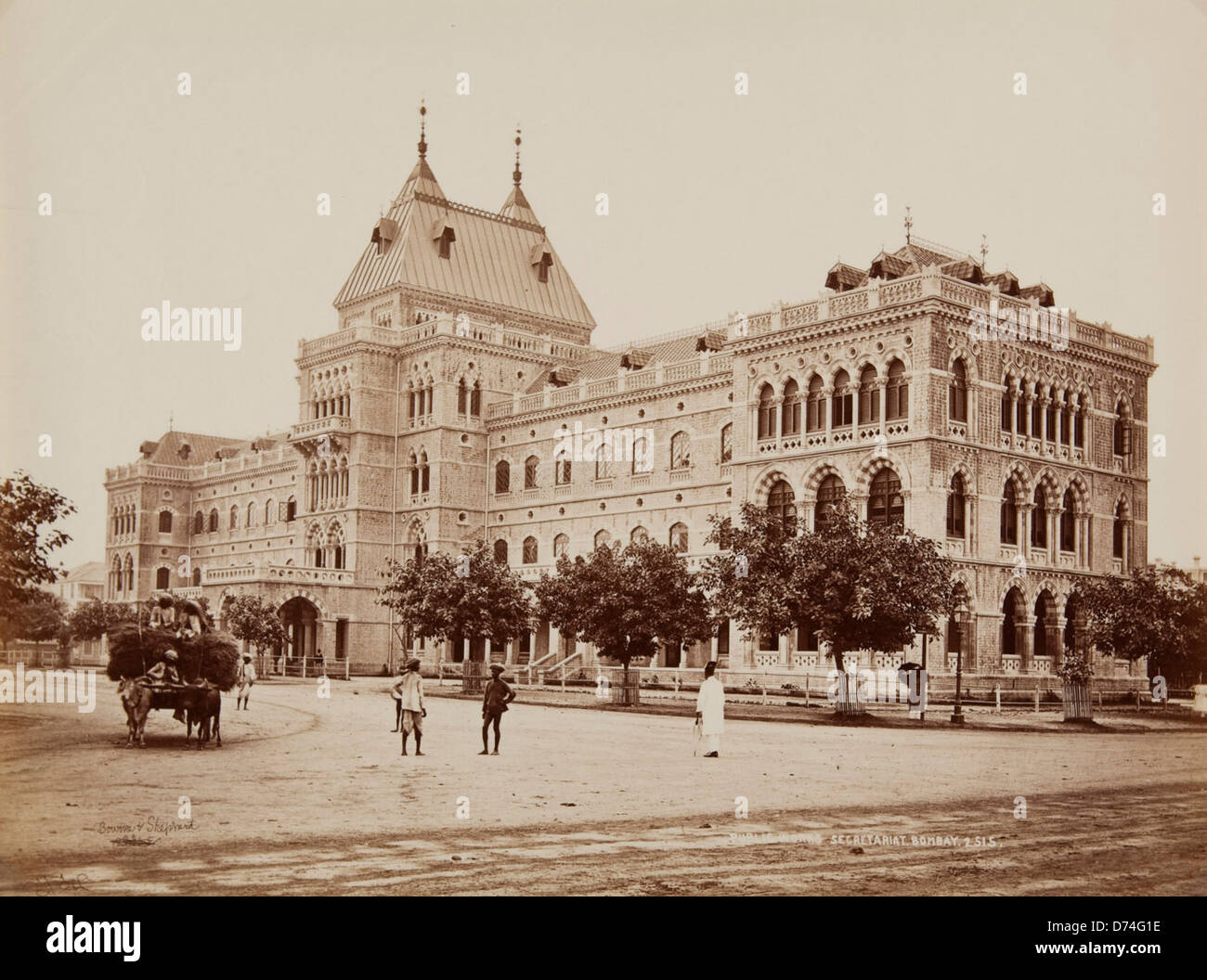 The Public Works Secretariat, captured in a photograph by the Museum of Photographic Arts, represents an institution dedicated to infrastructure and public works projects. Stock Photo