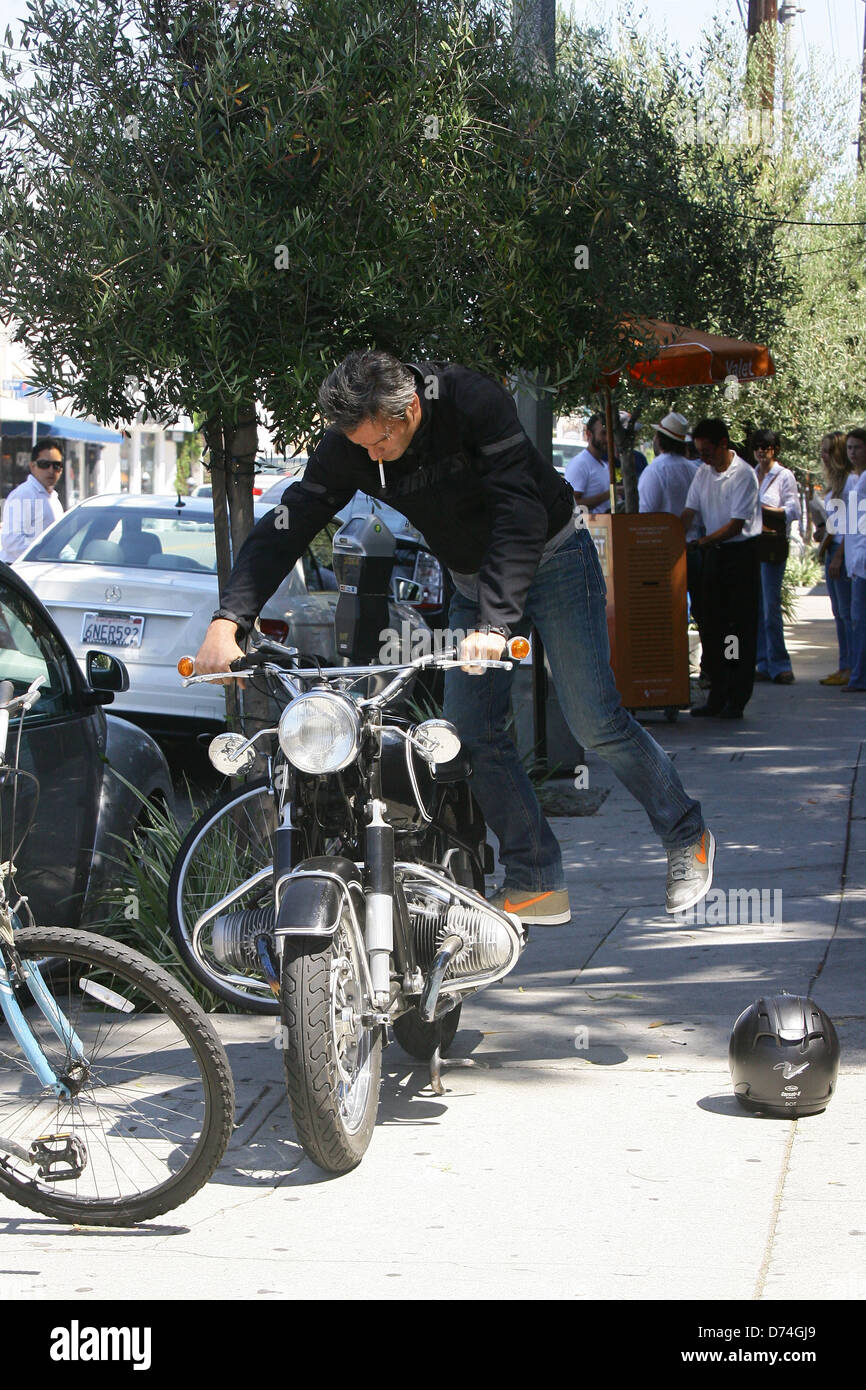 Balthazar Getty Is Seen Leaving The The Little Door Restaurant And