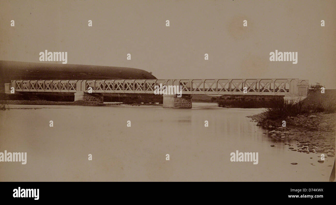 Bridge, Chillán, Concepción and Talcahuano Railway, Chile (side A) Stock Photo