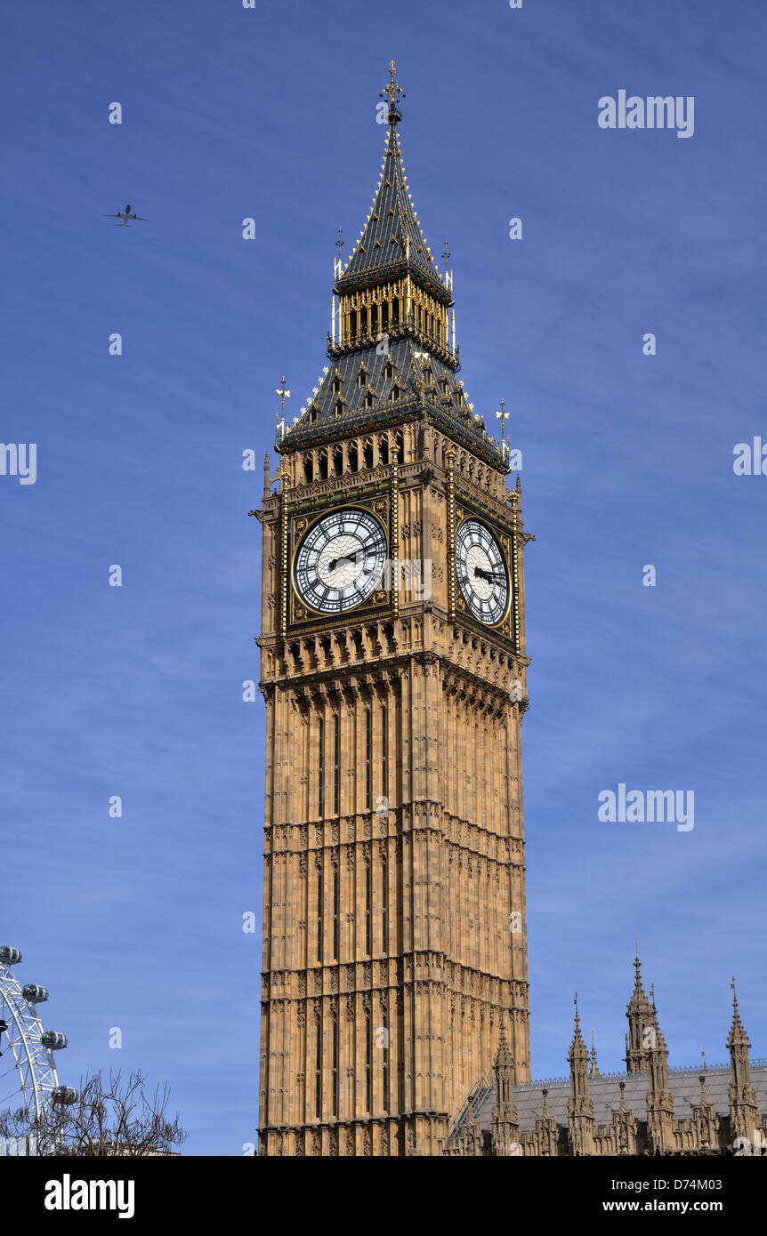 The clock tower of Big Ben Stock Photo