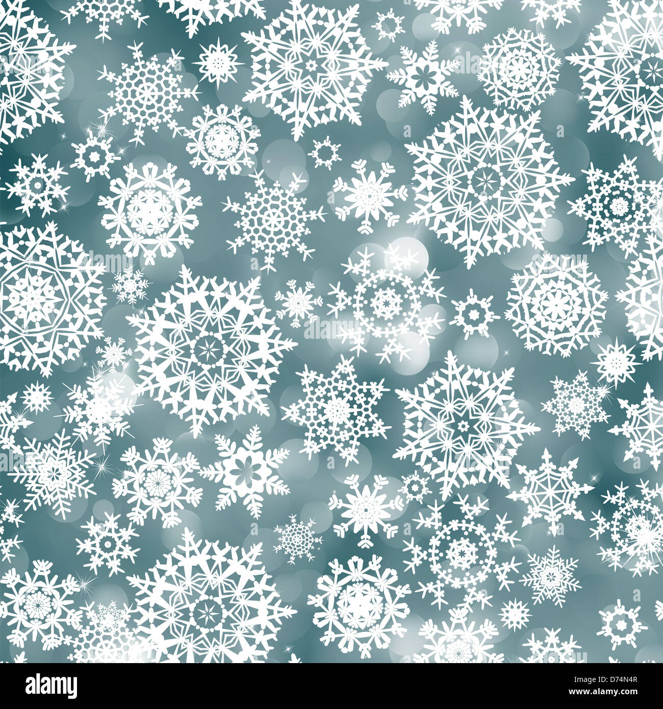 Blue abstract christmas background with snowflake Stock Photo - Alamy