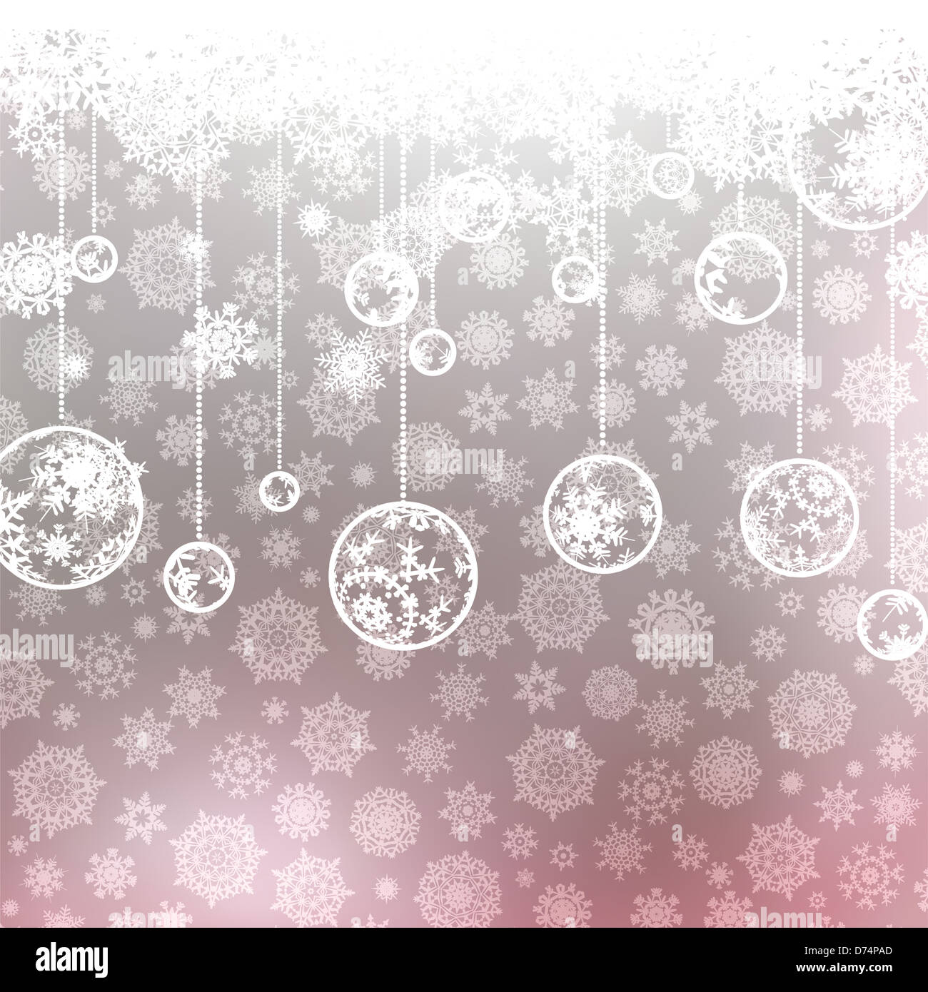 Christmas background with snowflakes Stock Photo - Alamy