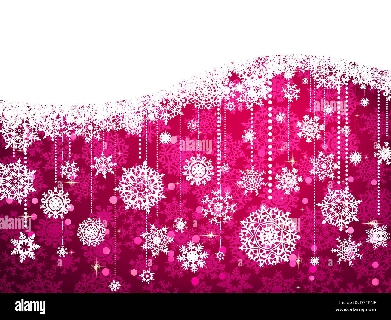 Christmas background with snowflakes Stock Photo - Alamy