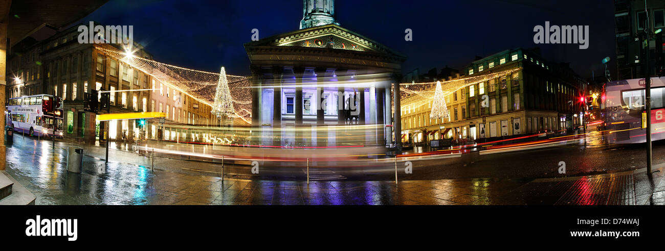 Panoramic image taken in Glasgow City Centre Stock Photo - Alamy