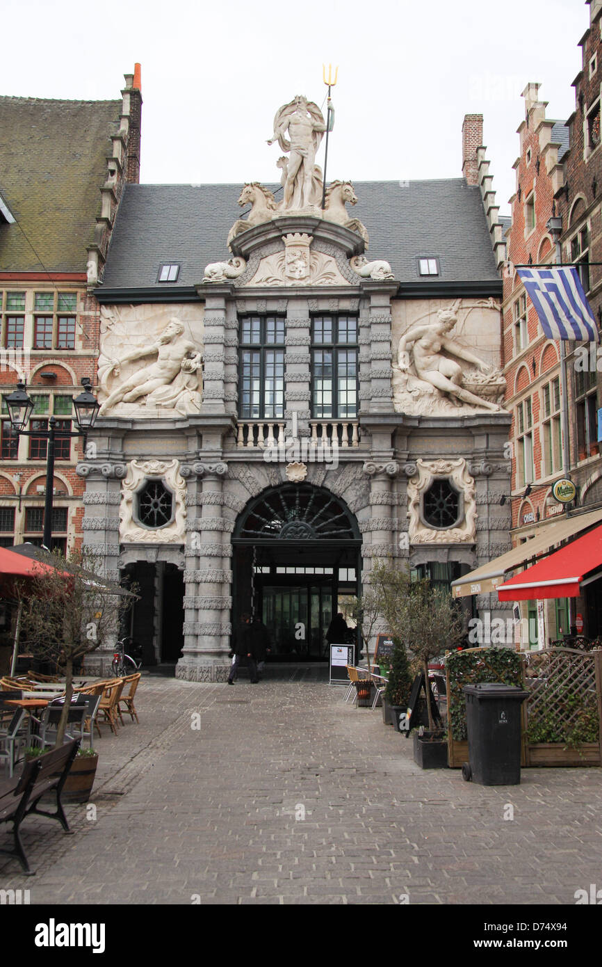 Historical house in Gent, Belgium Stock Photo Alamy