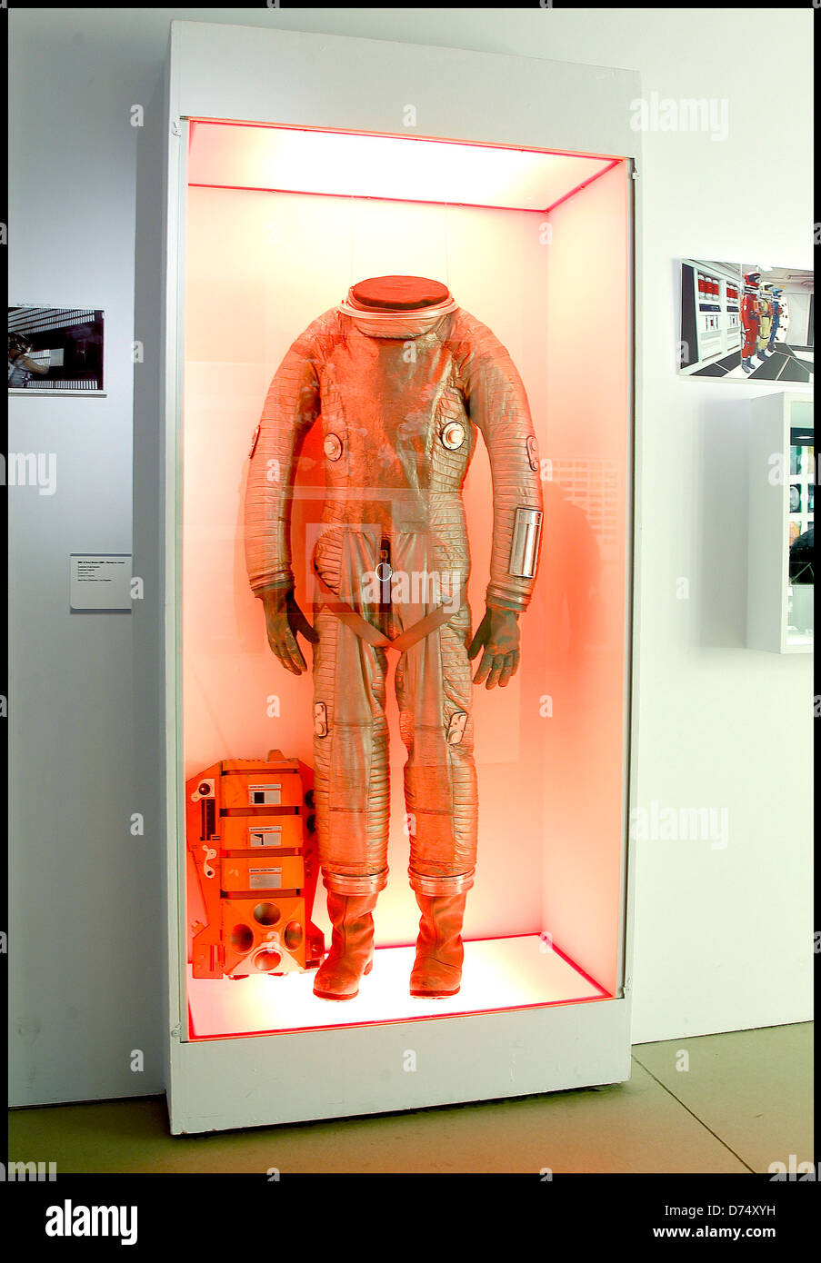 Costume for the film '2001: A Space Odyssey' Stanley Kubrick exhibition featuring movie props and costumes, held at Stock Photo
