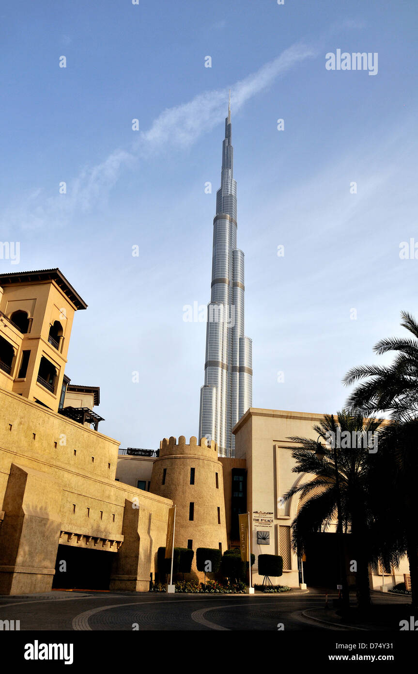 Burj Khalifa tower Dubai UAE Stock Photo