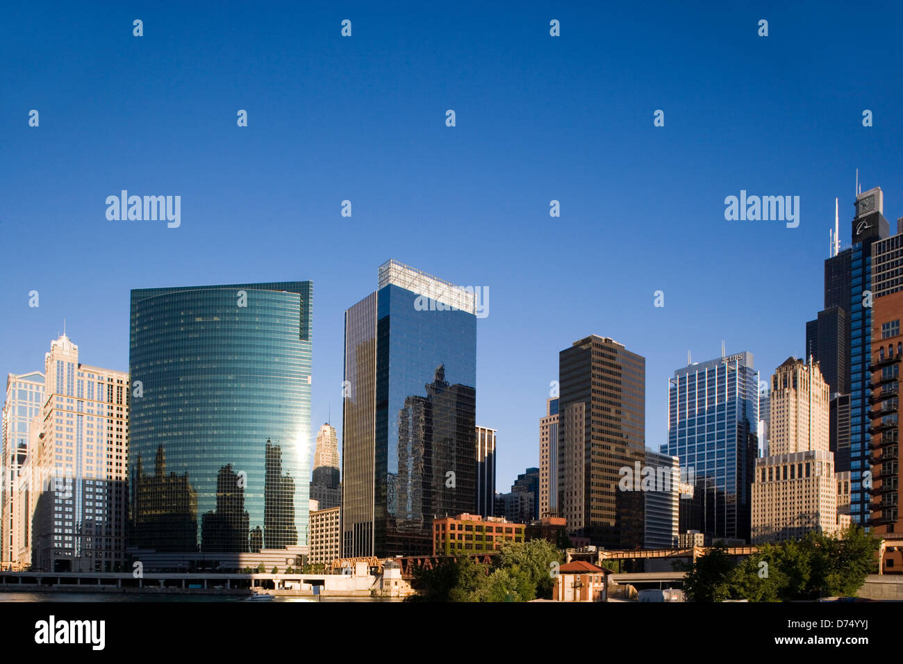LOOP SKYLINE CHICAGO ILLINOIS USA Stock Photo - Alamy