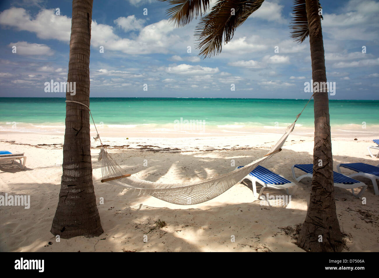 hammock at the beach of the island Cayo Levisa, Pinar del Rio, Cuba,  Caribbean Stock Photo - Alamy