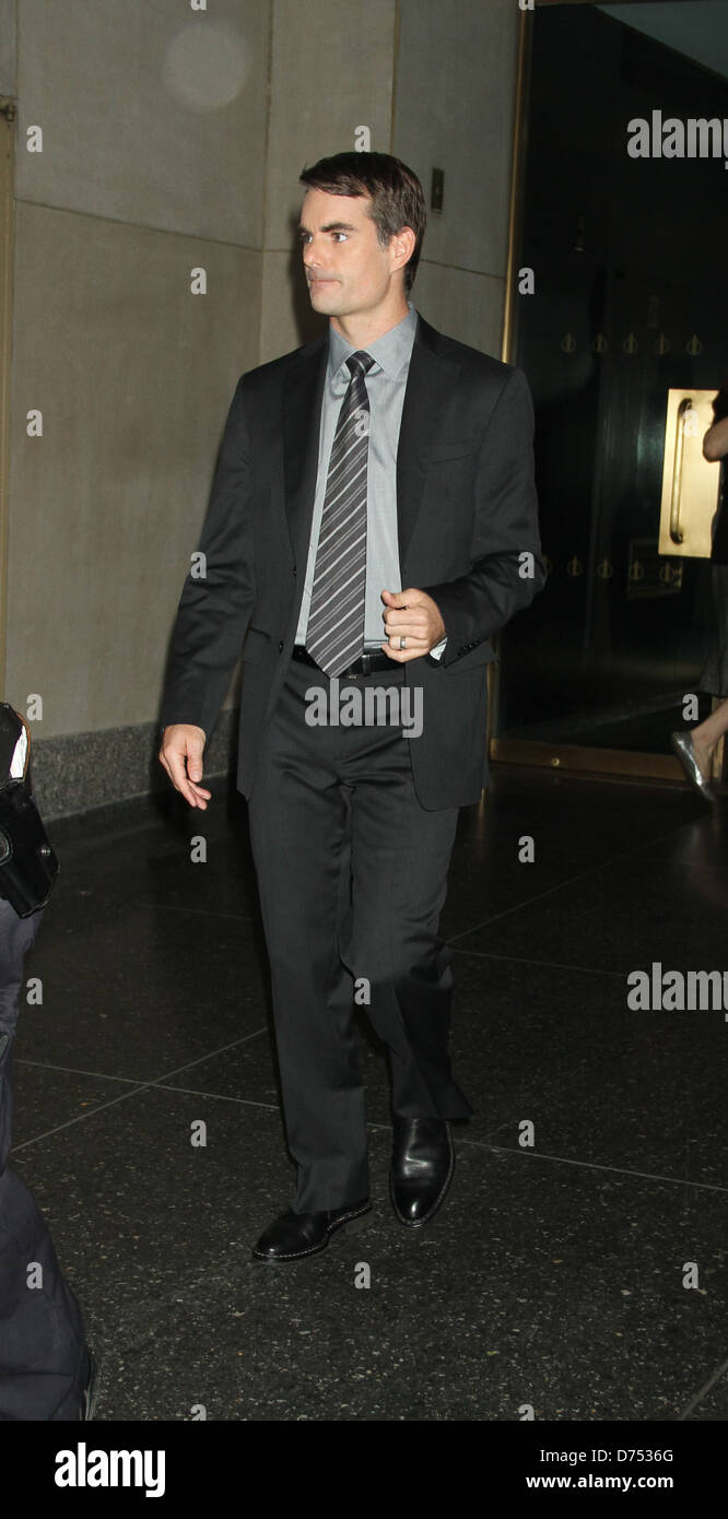 Jeff Gordon at NBC studios to appear on 'The Today Show' New York City, USA - 26.07.11 Stock Photo
