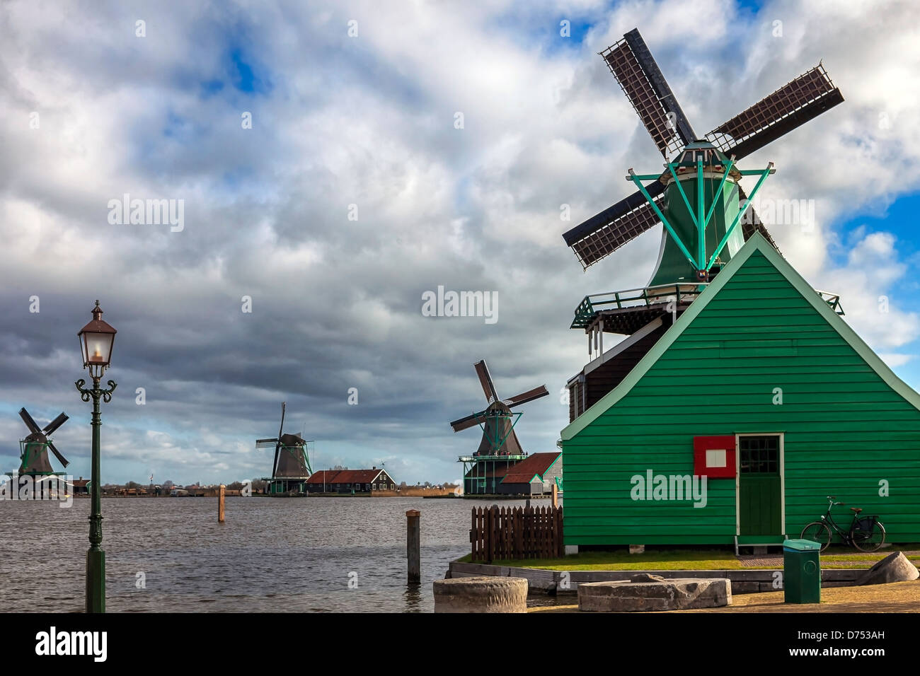 Zaanse Schans, Zaandam, North Holland, Netherlands Stock Photo