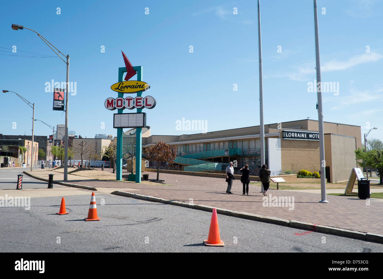 The Lorraine Motel, Memphis, USA where Dr Martin Luther King was killed. Stock Photo