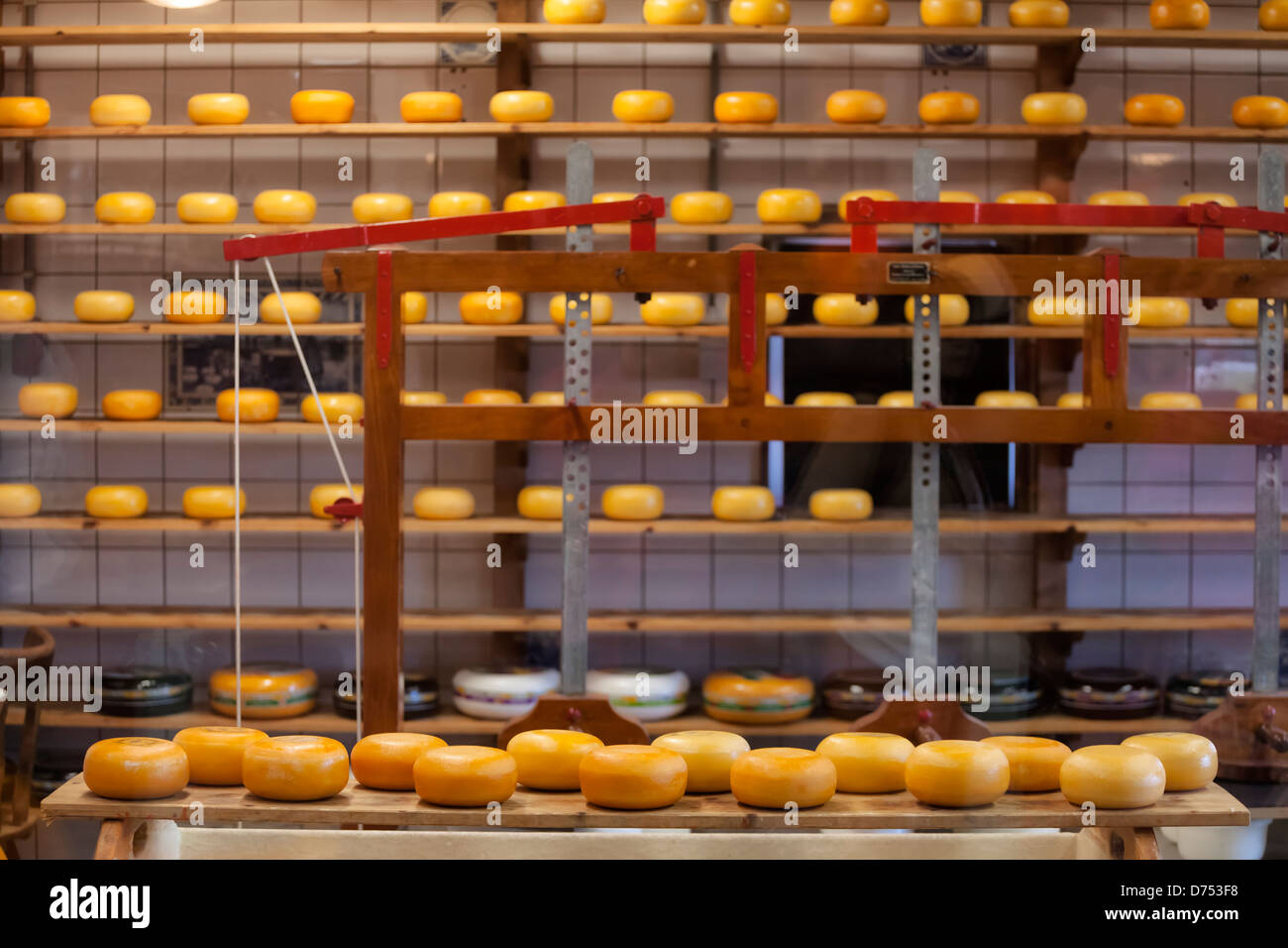 cheese dairy in Zaanse Schans, Zaandam, North Holland, Netherlands Stock Photo