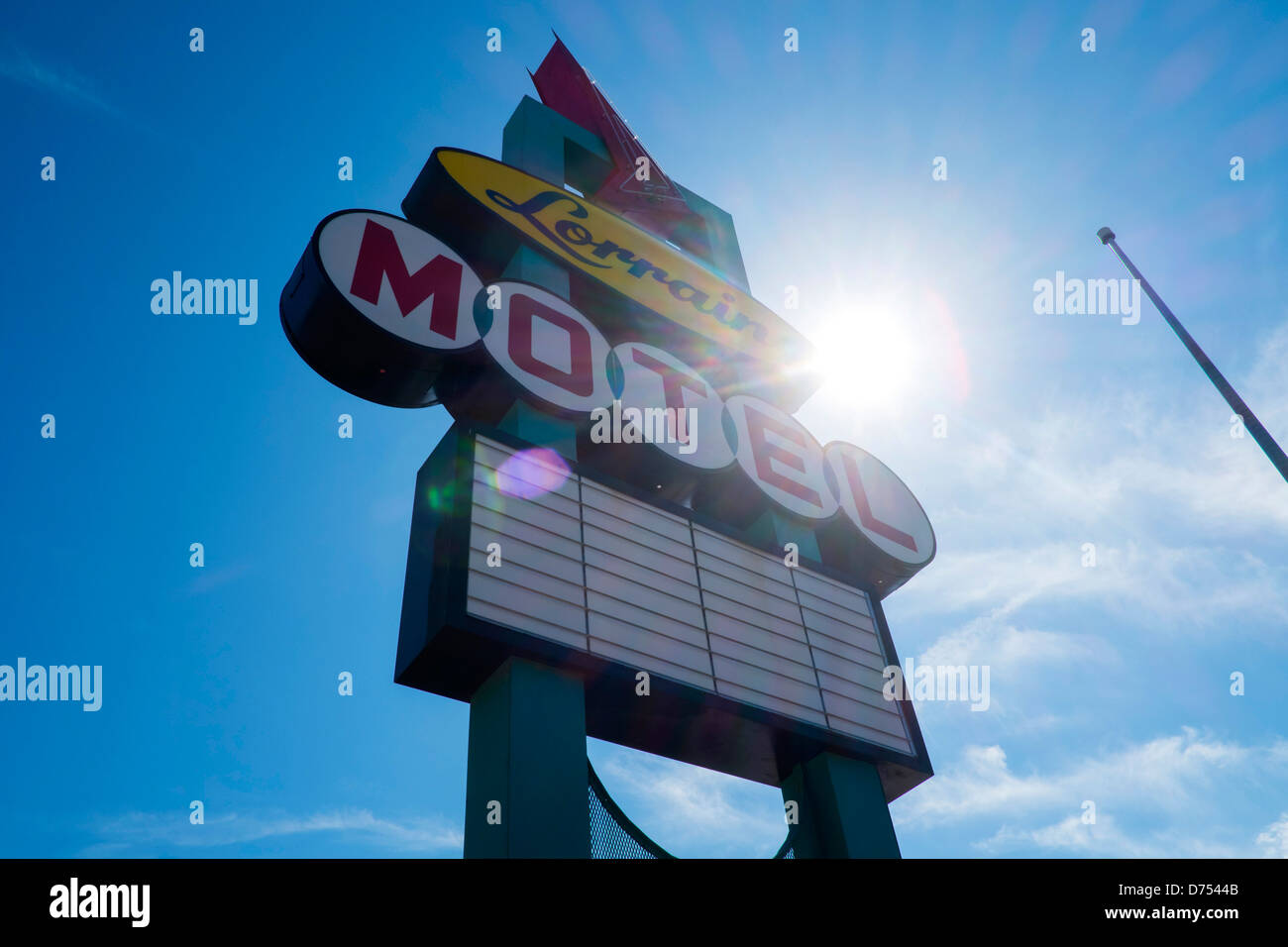 The Lorraine Motel, Memphis, USA where Dr Martin Luther King was killed. Stock Photo