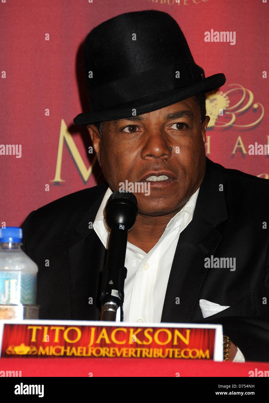 Tito Jackson 'Michael Forever The Tribute Concert' Press Conference held at The Beverly Hills Hotel Los Angeles, California - 25.07.11 Stock Photo