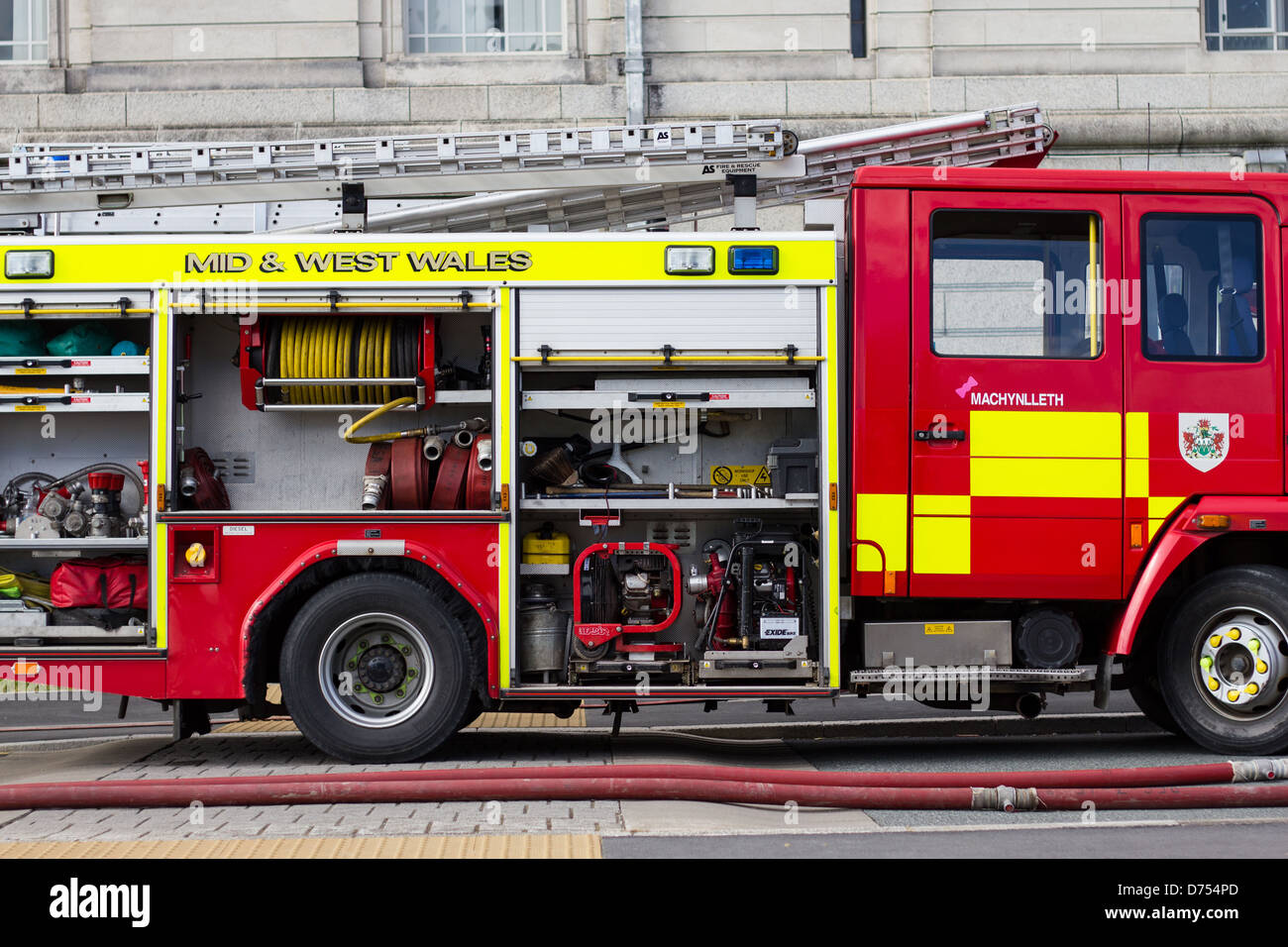 Fire Engine Side View Stock Photos Fire Engine Side View Stock