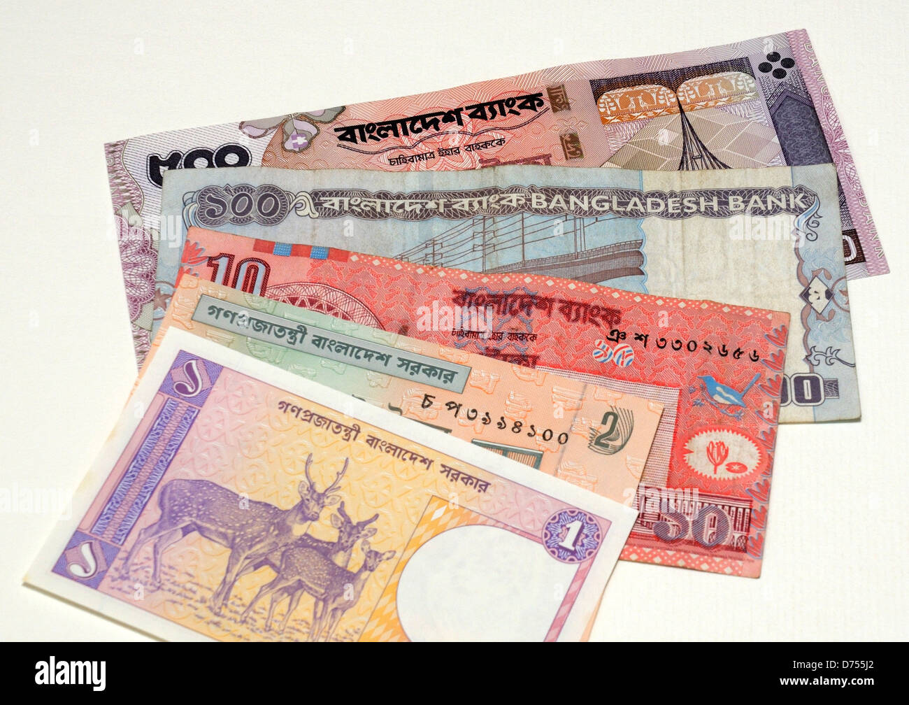 Bangladesh Taka Bank Notes Stock Photo