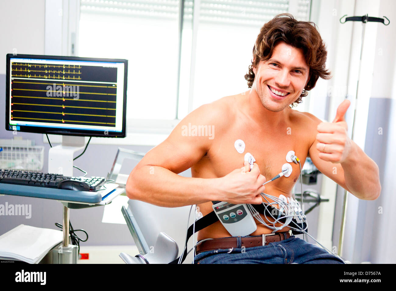 wearing a heart monitor wearing a heart monitor