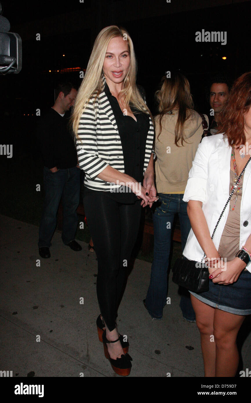 Christina Fulton Celebrities outside BOA Steakhouse Los Angeles