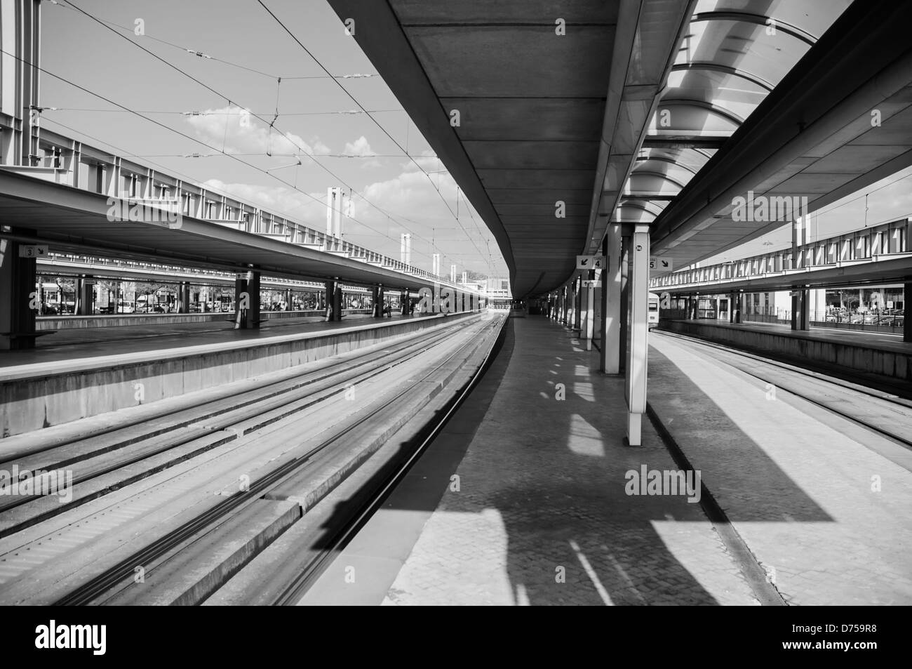 Train station Stock Photo