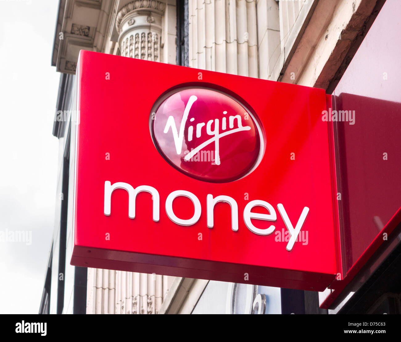 Virgin Money store on Briggate, Leeds, West Yorkshire, UK Stock Photo