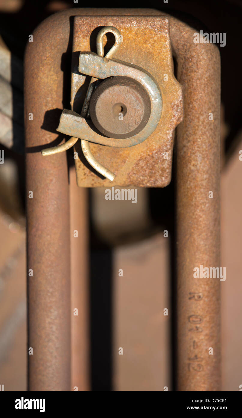 Split pin installed Stock Photo Alamy