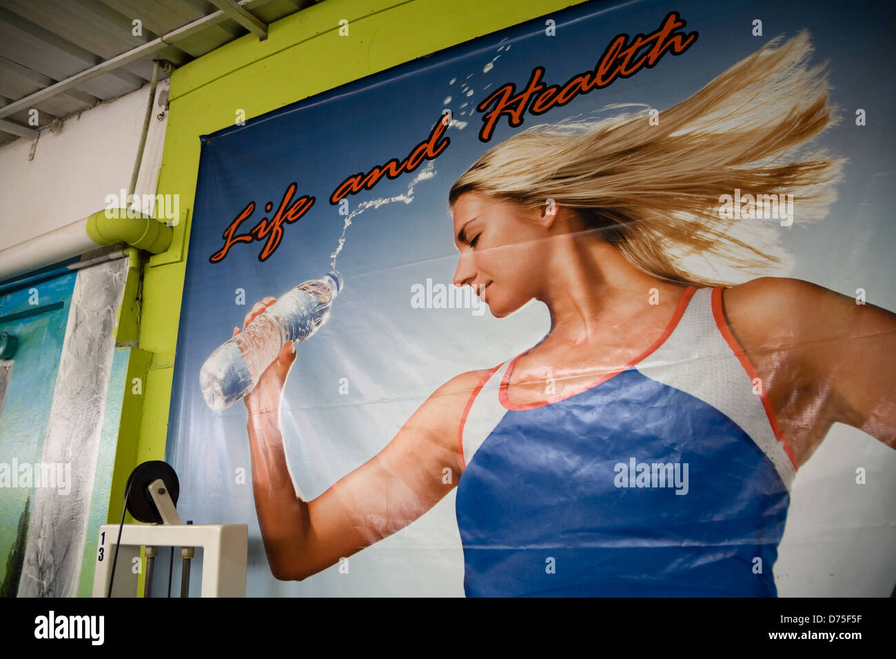 Puerto Plata, Dominican Republic, a fitness center in downtown Stock Photo