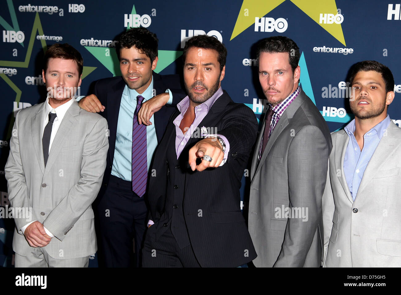 Kevin Connolly Adrian Grenier Jeremy Piven Kevin Dillon And Jerry Stock Photo Alamy