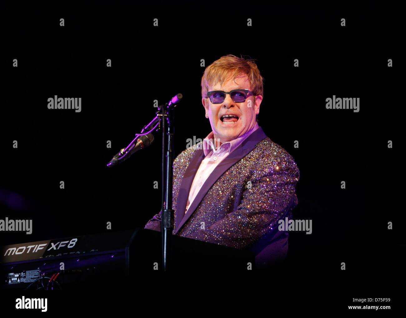 English Musician Sir Elton John Performs During A Live Event In The english-musician-sir-elton-john-performs-during-a-live-event-in-the