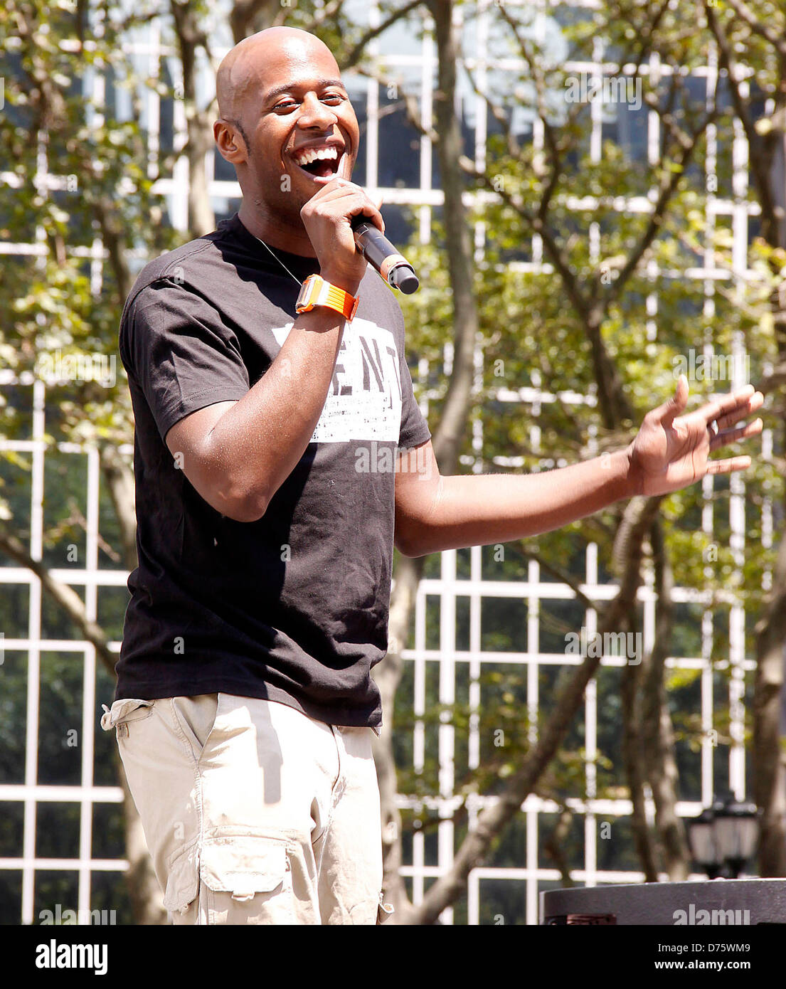 Marcus Paul James from Rent attending Broadway in Bryant Park Presented by 106.7 Lite FM New