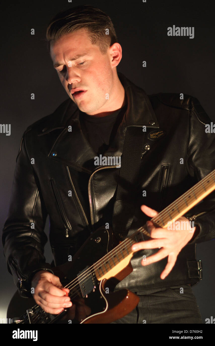 Jamie Cook The Arctic Monkeys Performing Live At The Entertainment Centre Adelaide Australia 10 01 12 Stock Photo Alamy