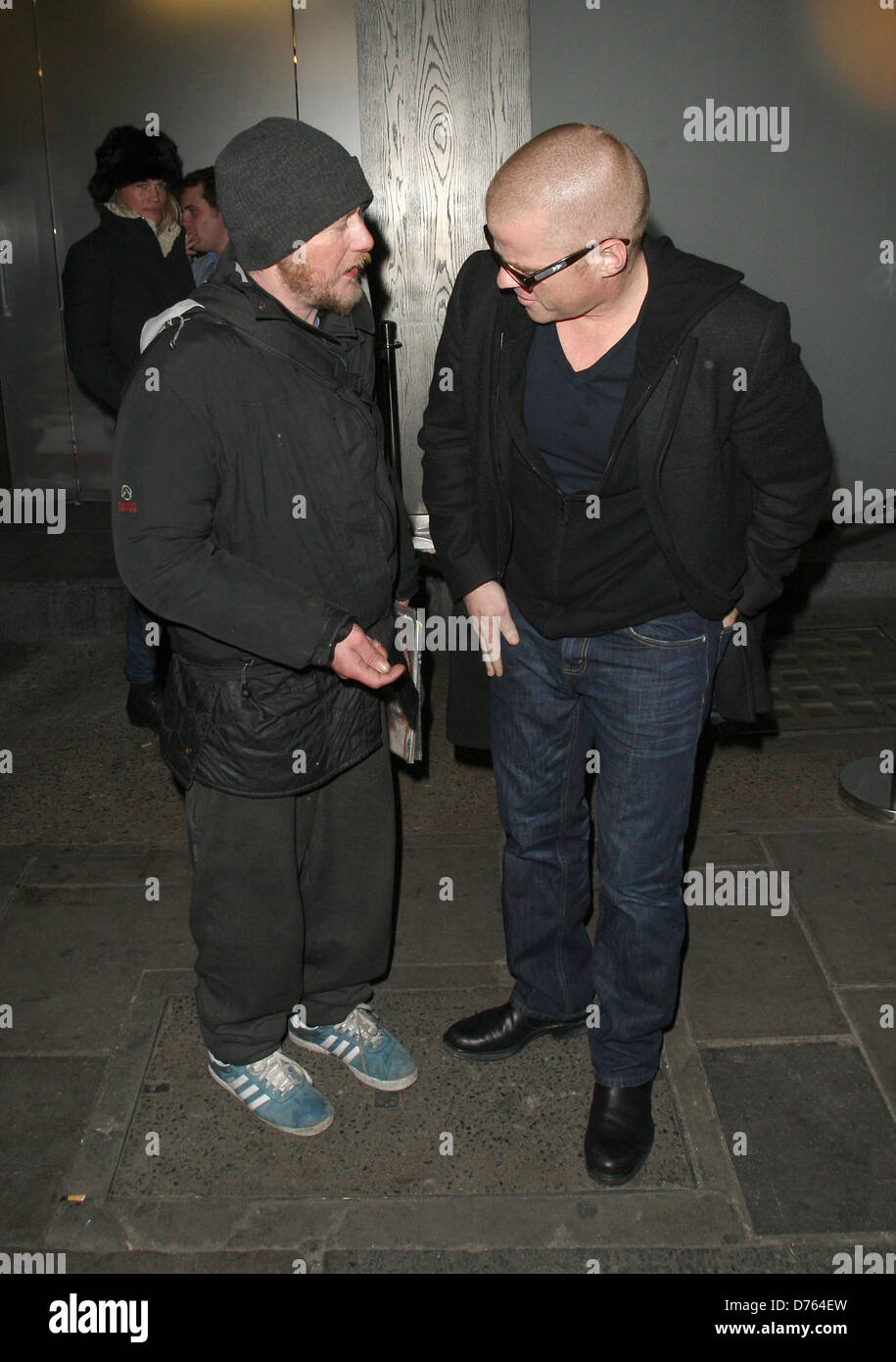 Heston Blumenthal leaving Nobu Berkeley London, England 08.02.12
