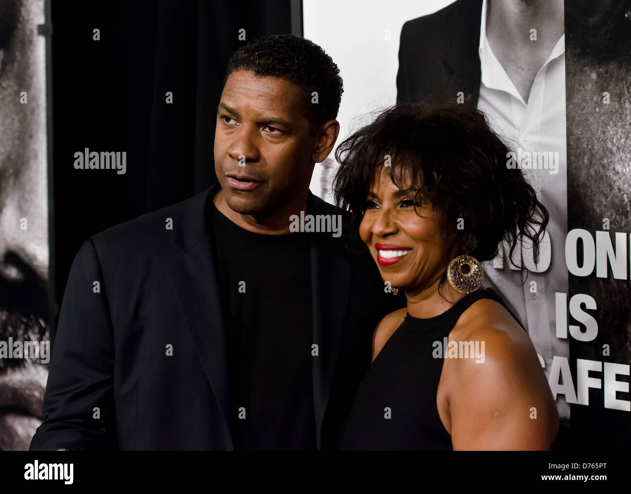 Denzel Washington New York Premiere of 'Safe House' held at the SVA