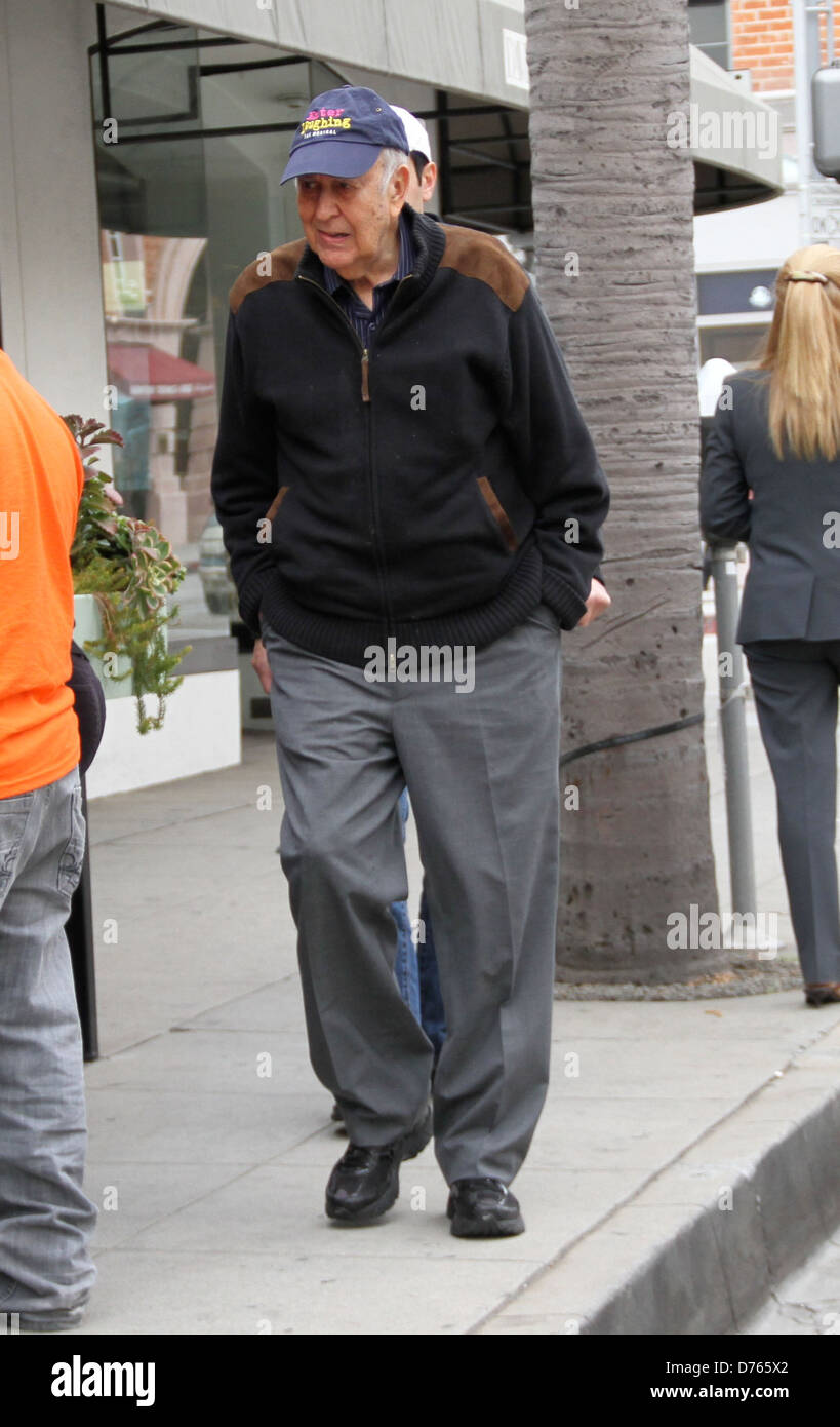Carl Reiner out and about in Beverly Hills Los Angeles, California - 06.02.12 Stock Photo