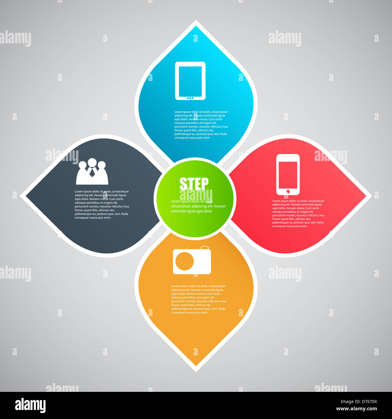Infographic template vector illustration Stock Photo - Alamy