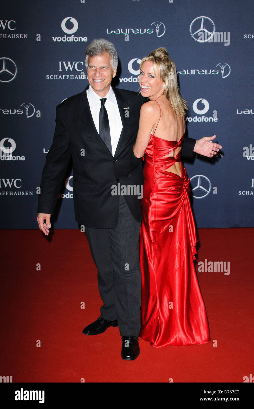 Mark Spitz and Annabelle Bond Laureus Sport Awards held at the Queen Elizabeth II Centre - Arrival. London, England - 06.02.12 Stock Photo