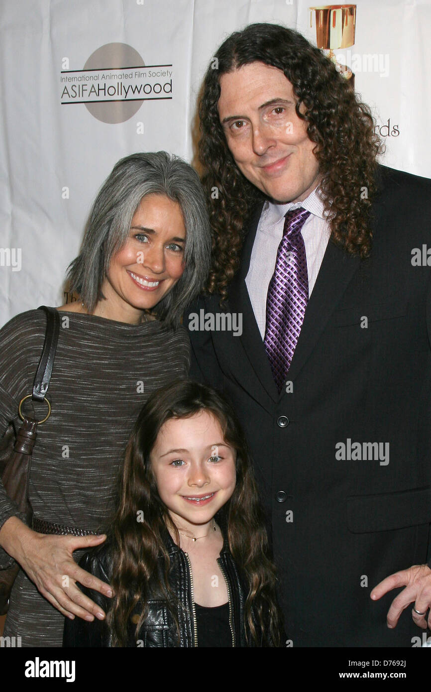 Weird Al' Yankovic with his family The 39th Annual Annie Awards held