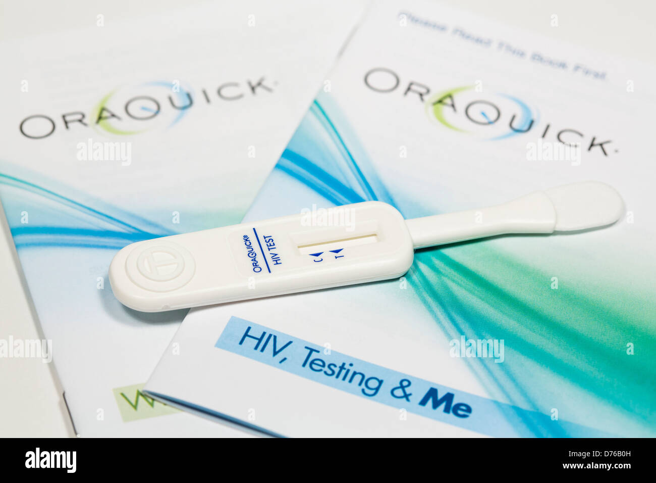 An Oraquick inhome HIV testing kit Stock Photo Alamy