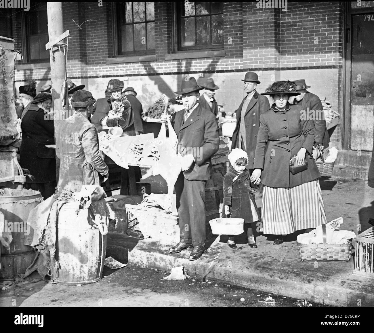 Turkey Market - Happy Thanksging 1919 Stock Photo - Alamy