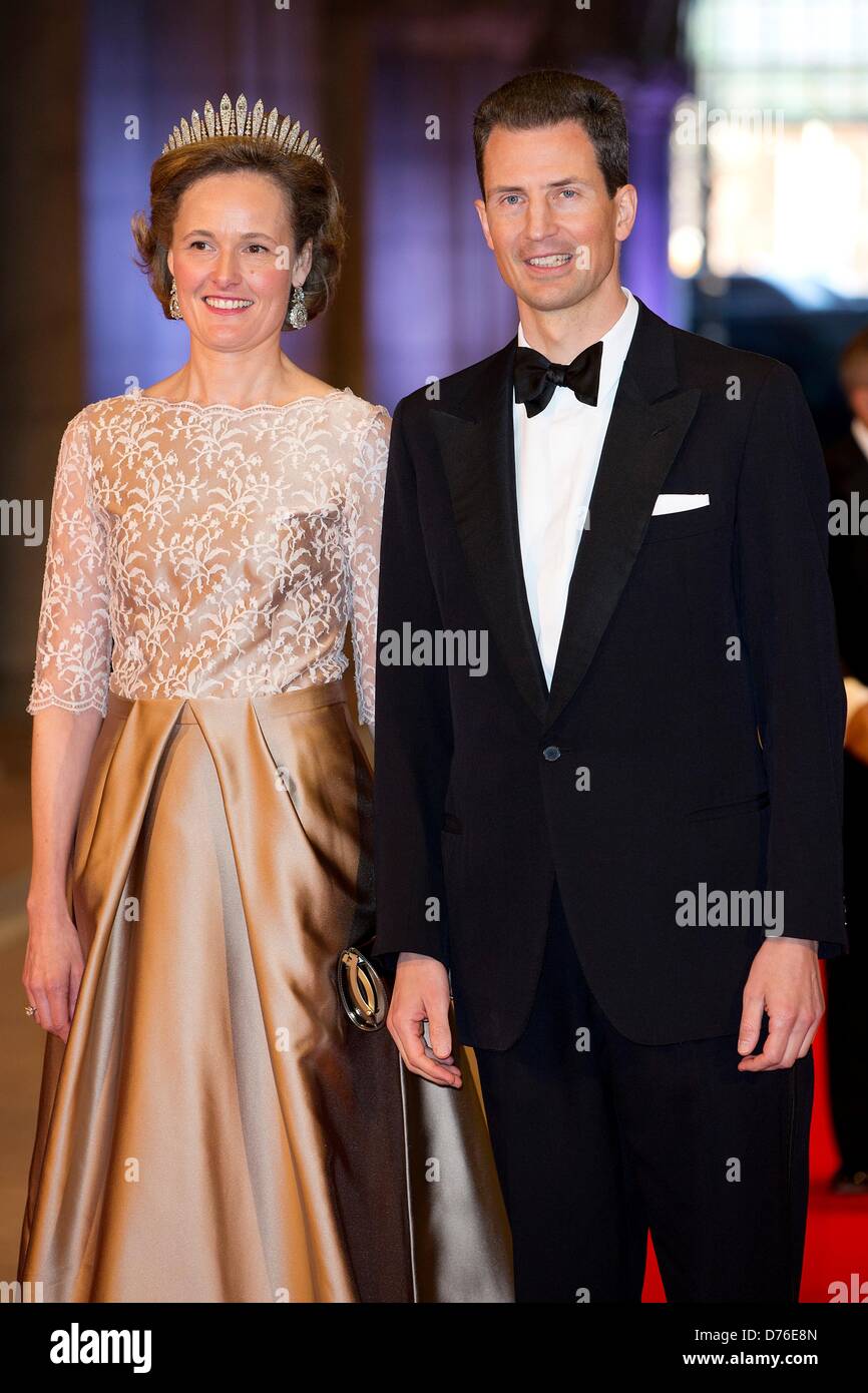 Prince Alois and Princess Sophie of Liechtenstein arrive at the